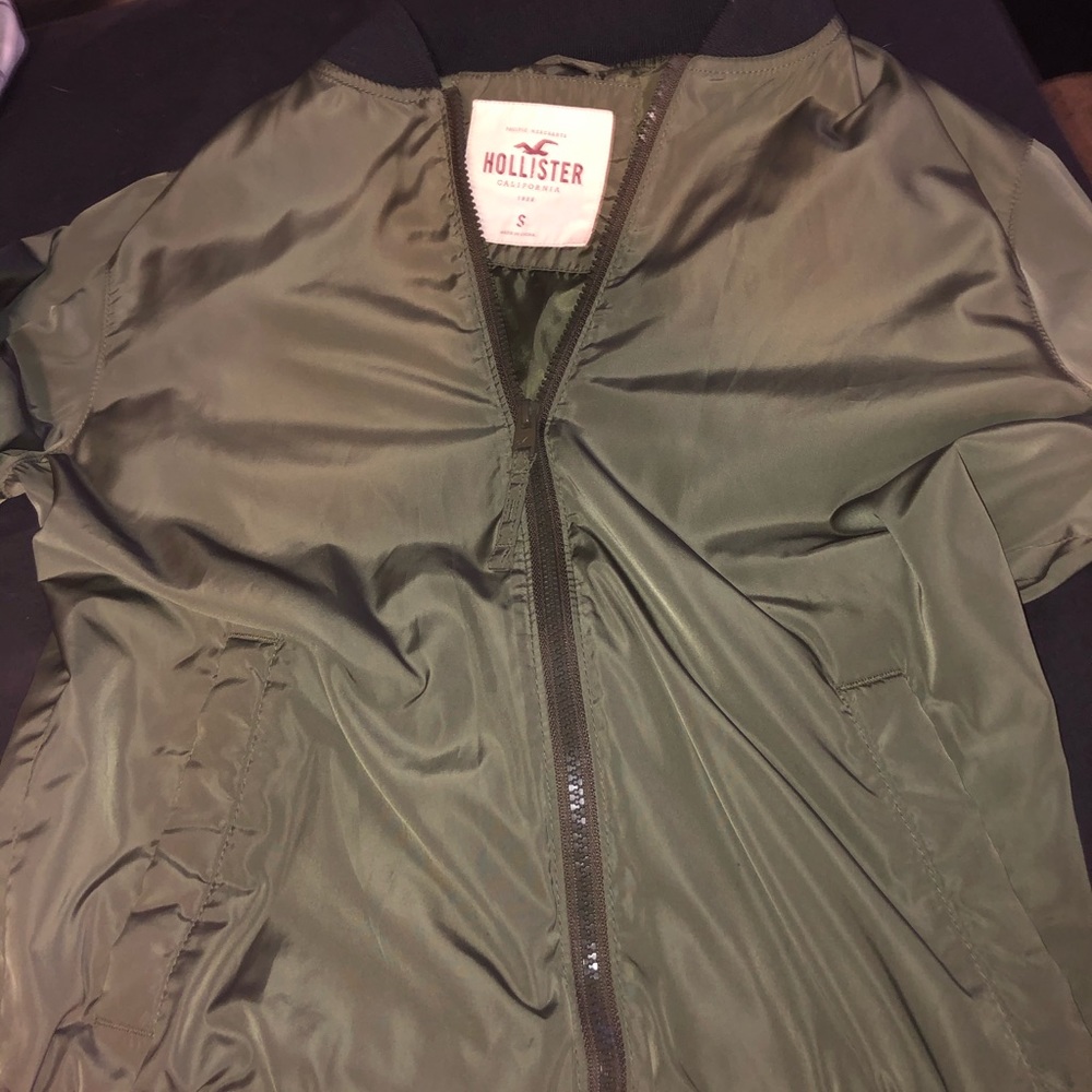 Navy green windbreaker